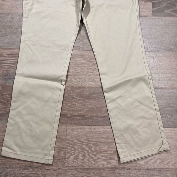 Cat & Jack Girls Khaki School Uniform Straight Leg Pants 12 Plus - Picture 4 of 8